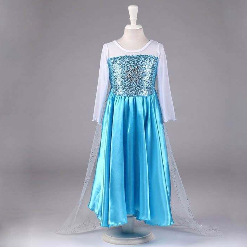 Baige New Snow Frock Girls 드레스 액세서리 코스프레 의상 Elsa 드레스 공주 파티 드레스