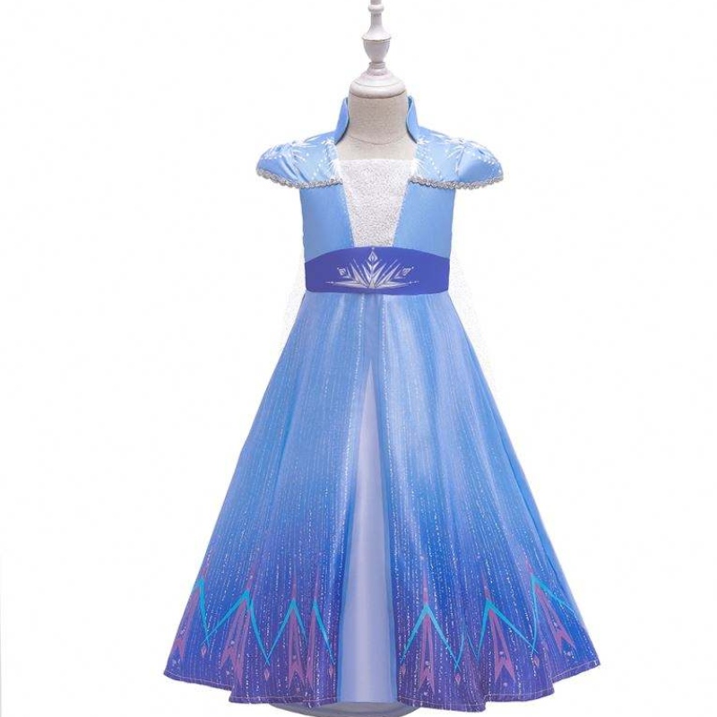 New Princess Elsa Anne Cosplay Dresses 소녀 TV 영화 의상 할로윈 파티 옷 BX1709