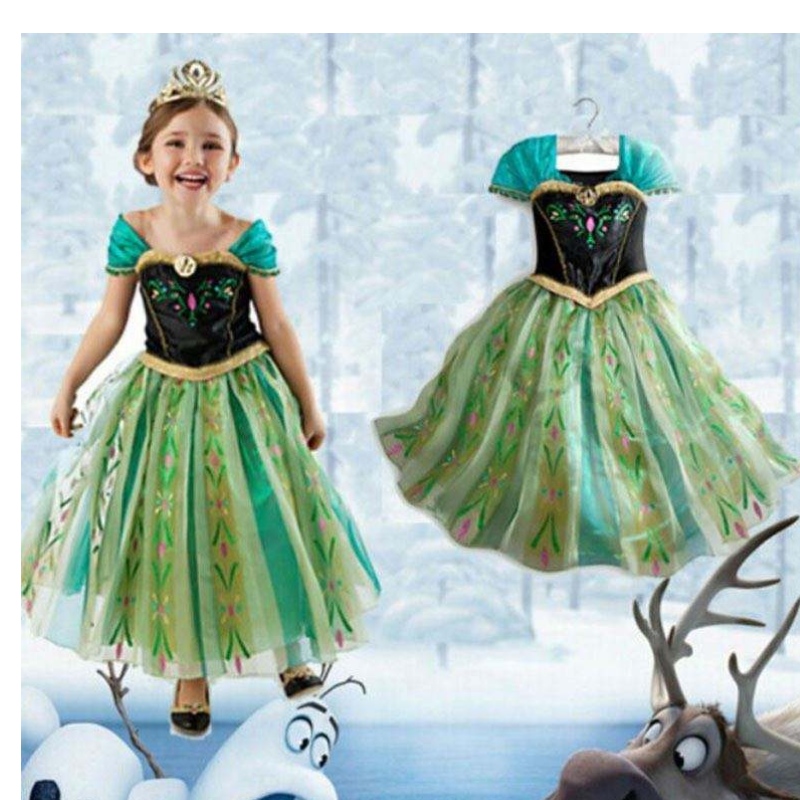 Elsa 도매 어린 소녀 파티 착용 코스프레 의류 Disny Princess Dress BXLSXB