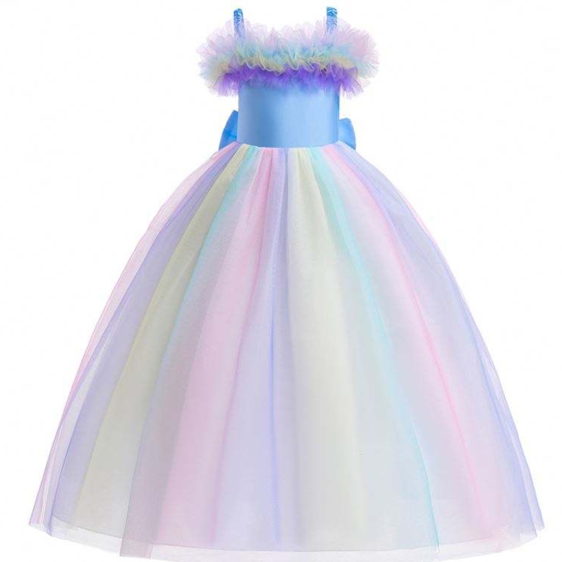 꽃 소녀 유니콘 드레스 웨딩 딸 소녀는 어린이 \\\\ \'s Long tutu 드레스 여자 생일