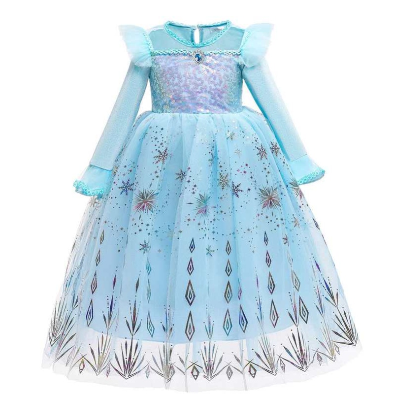 어린이 소녀를위한 Baige Halloween 의상 \\\\ \'공주 드레스 크리스마스 카니발 Anna Elsa Cosplay 드레스 어린이 파티 옷